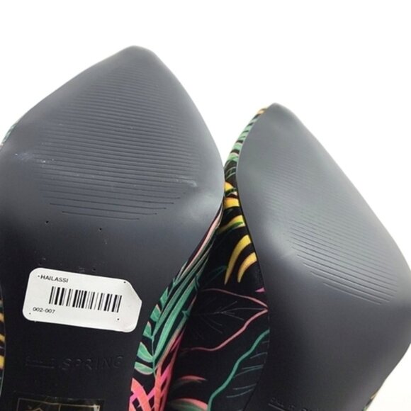 Call It Spring Hailassi Stiletto Heel Tropical Print Ankle Pull On Boots Sz 6 - Picture 11 of 14